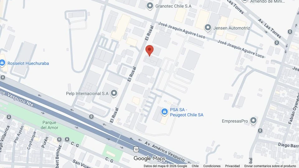 Mapa de Restaurant Center en El Rosal 4589, Huechuraba